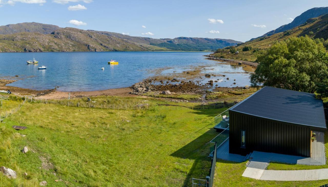 Birches Lodge With Hot Tub Dundonnell 外观 照片