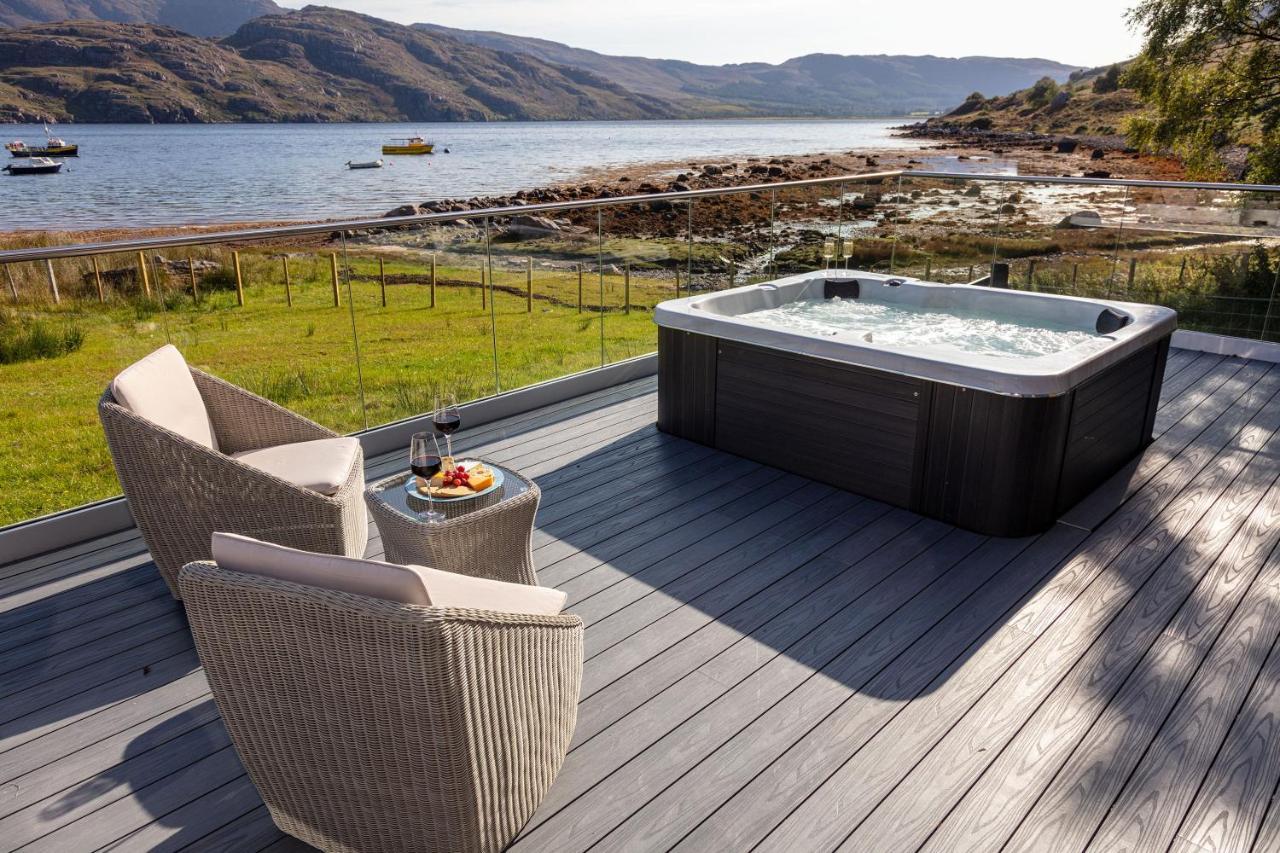 Birches Lodge With Hot Tub Dundonnell 外观 照片