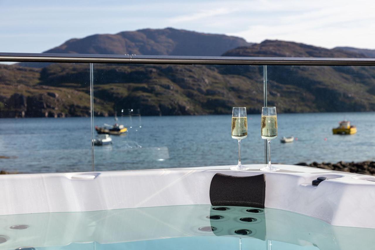 Birches Lodge With Hot Tub Dundonnell 外观 照片