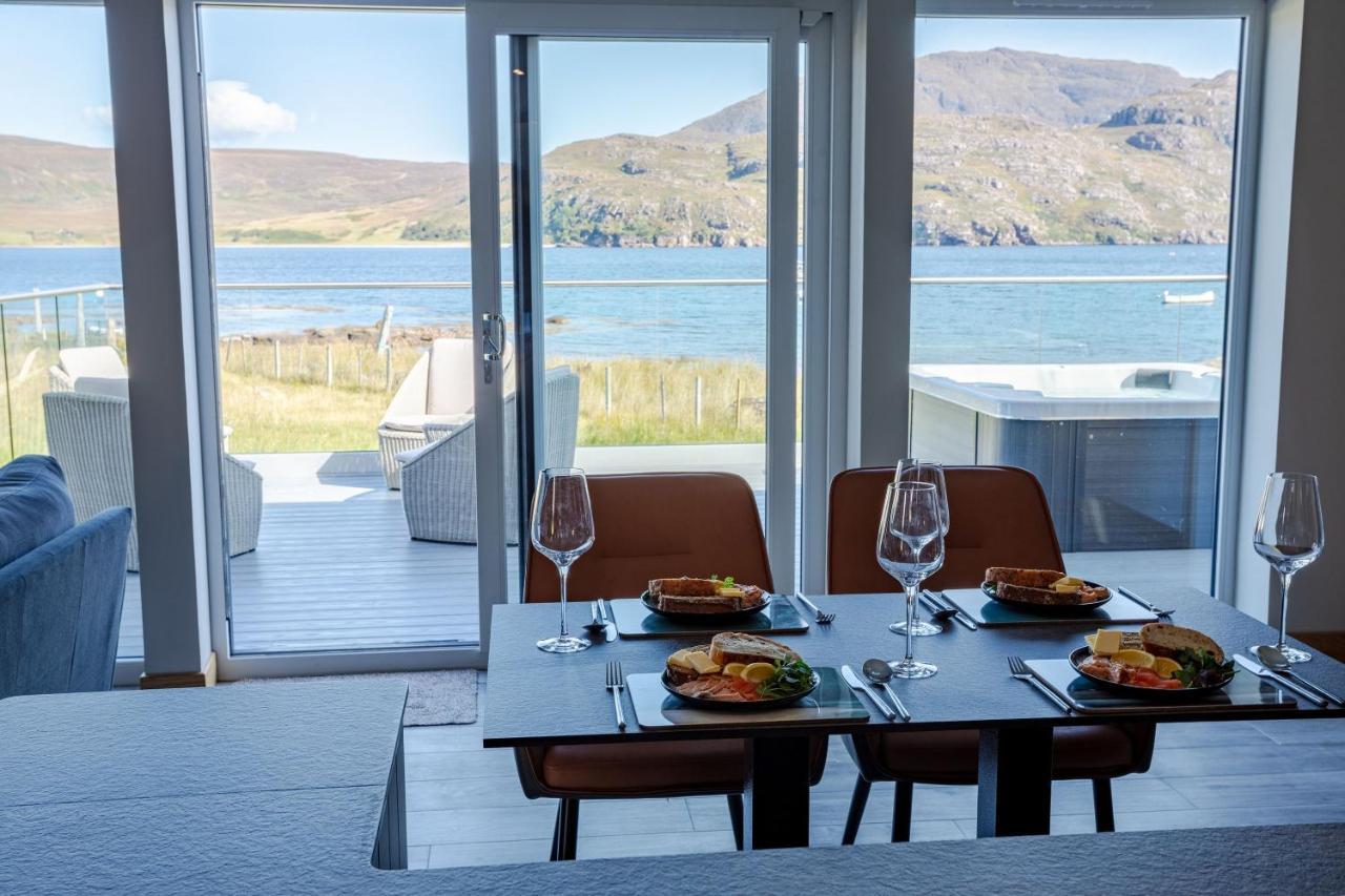 Birches Lodge With Hot Tub Dundonnell 外观 照片