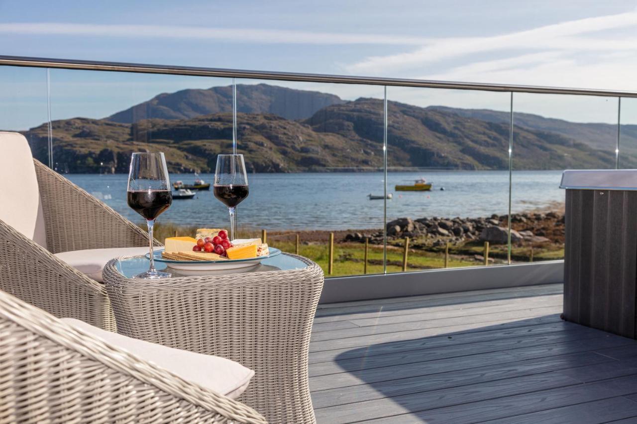 Birches Lodge With Hot Tub Dundonnell 外观 照片