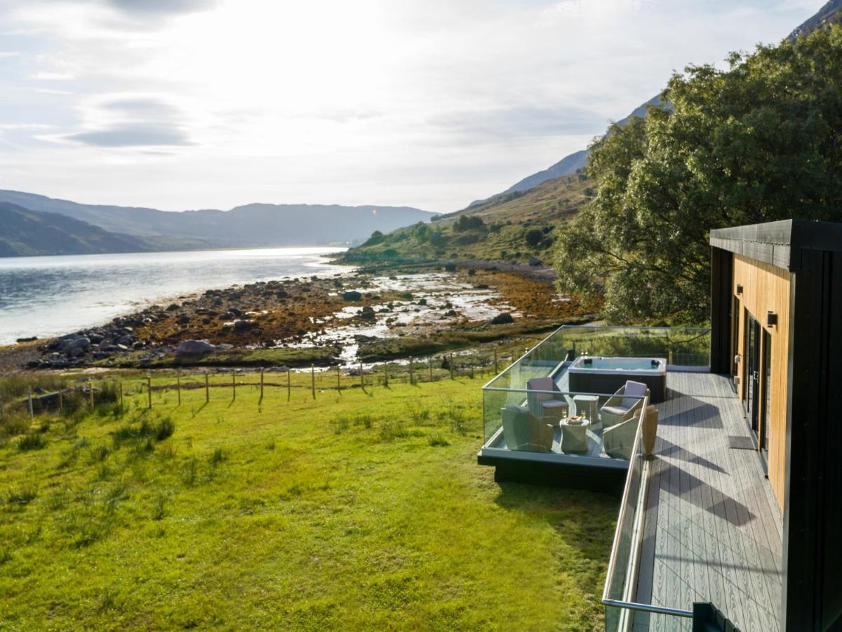 Birches Lodge With Hot Tub Dundonnell 外观 照片